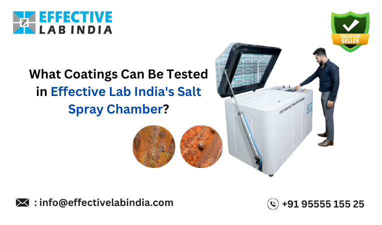 What coatings can be tested in effective lab india's salt spray chamber